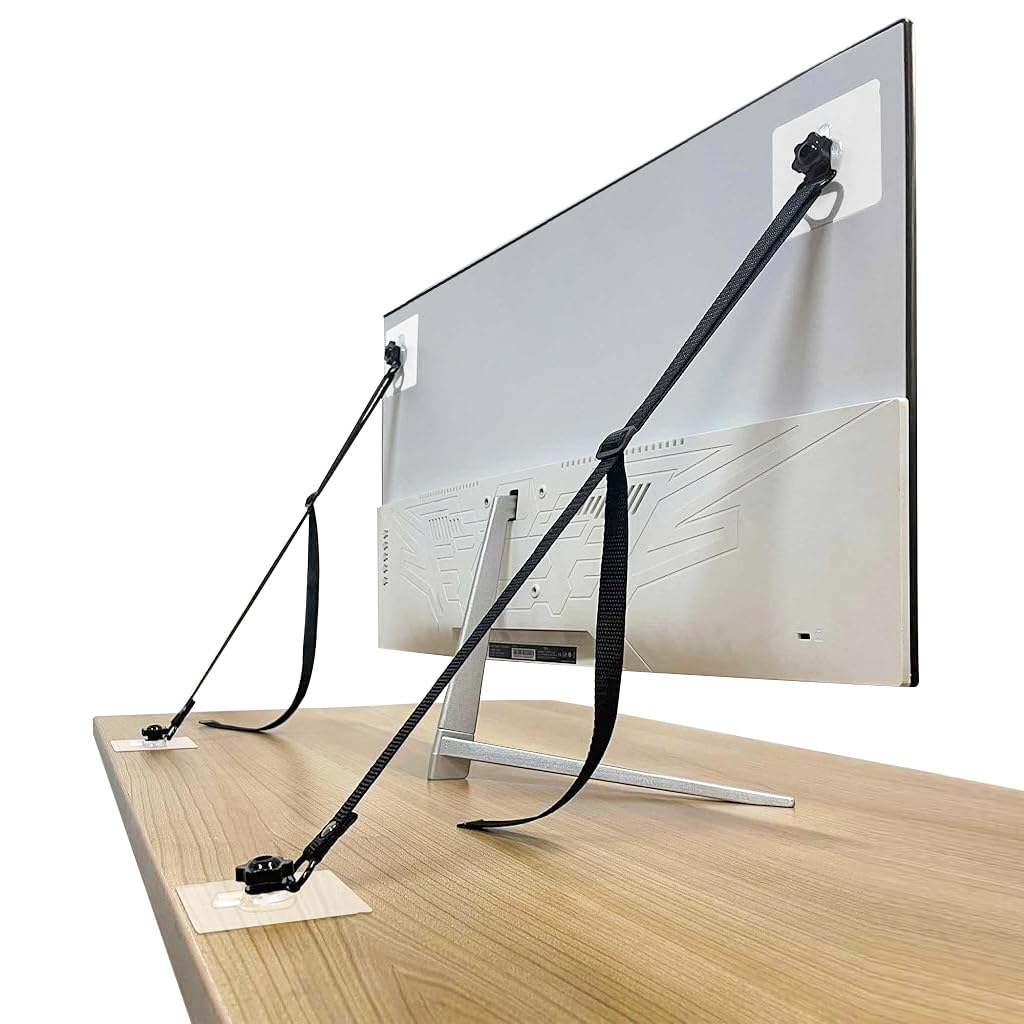 SNOWIE SOFT Anti Tip Straps for TV with Sliding Buckle 5–35 in Adjustable Nylon Webbing | Child Safety