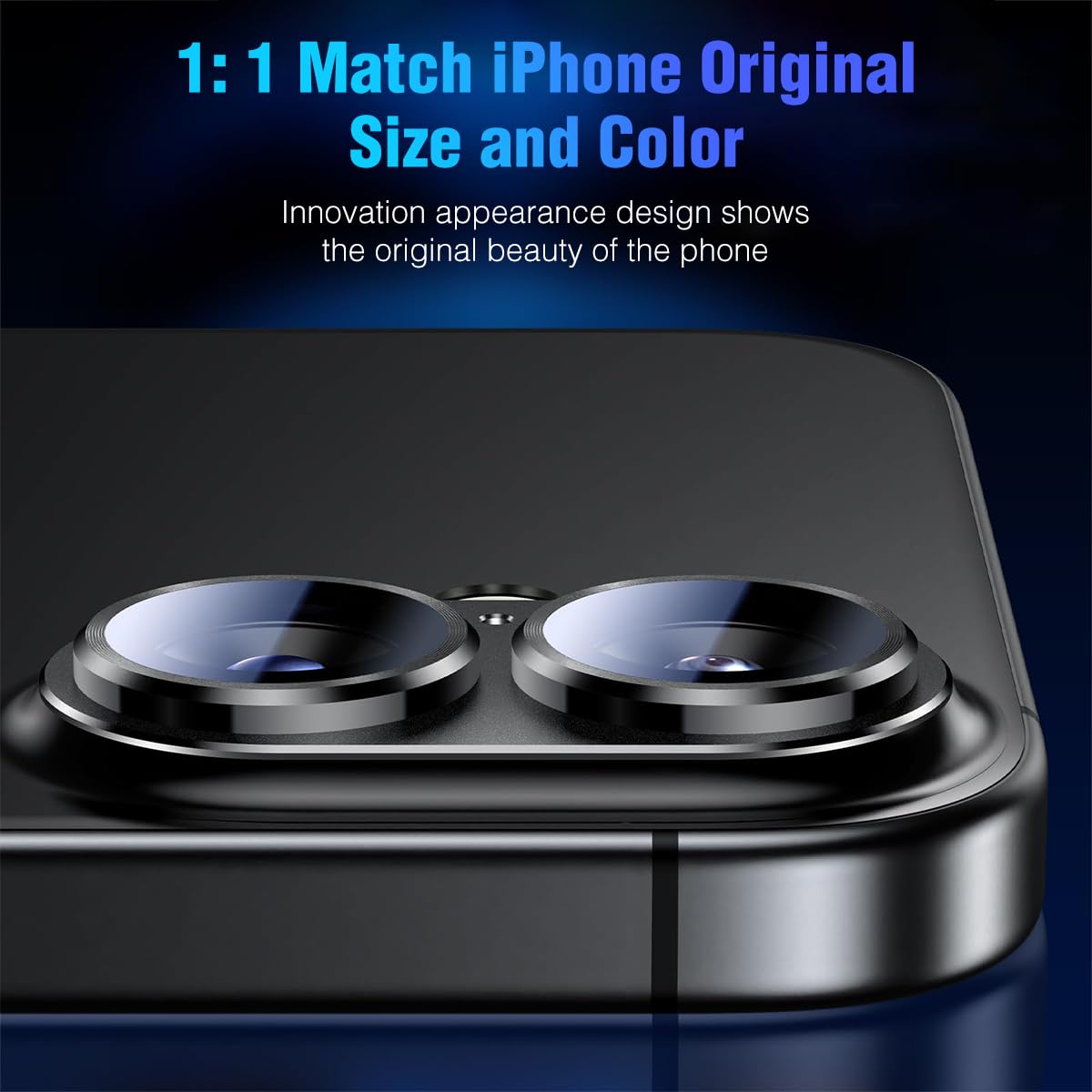 ZORBES Camera Lens Protector for iPhone 16 Plus with Full Coverage Aluminum Alloy | Scratch-Proof HD Clarity and Easy Removal