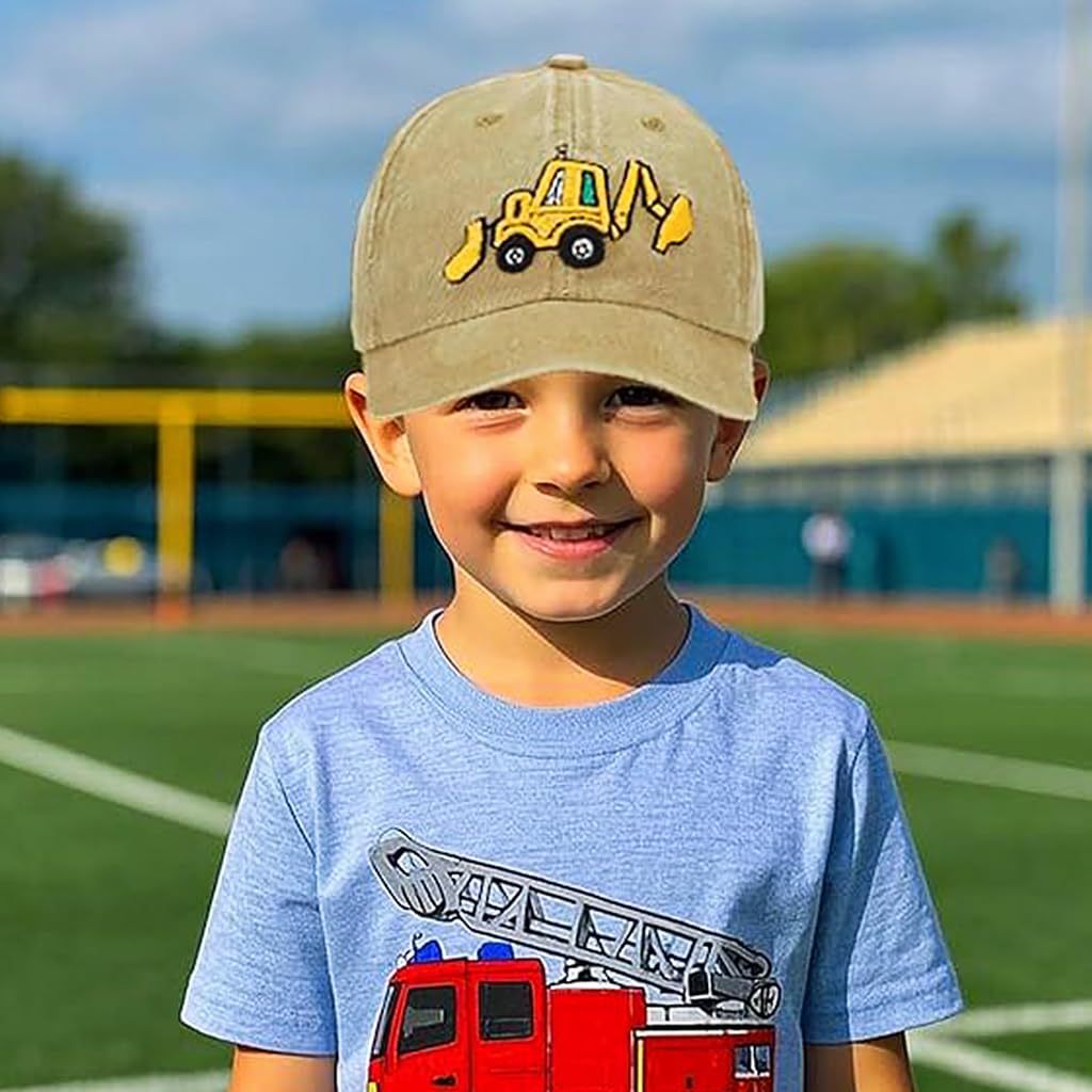 GUSTAVE Kids Baseball Cap for Summer with UV Protection and Adjustable Buckle | Cotton Hat for 3–8 Year Old Boys and Girls