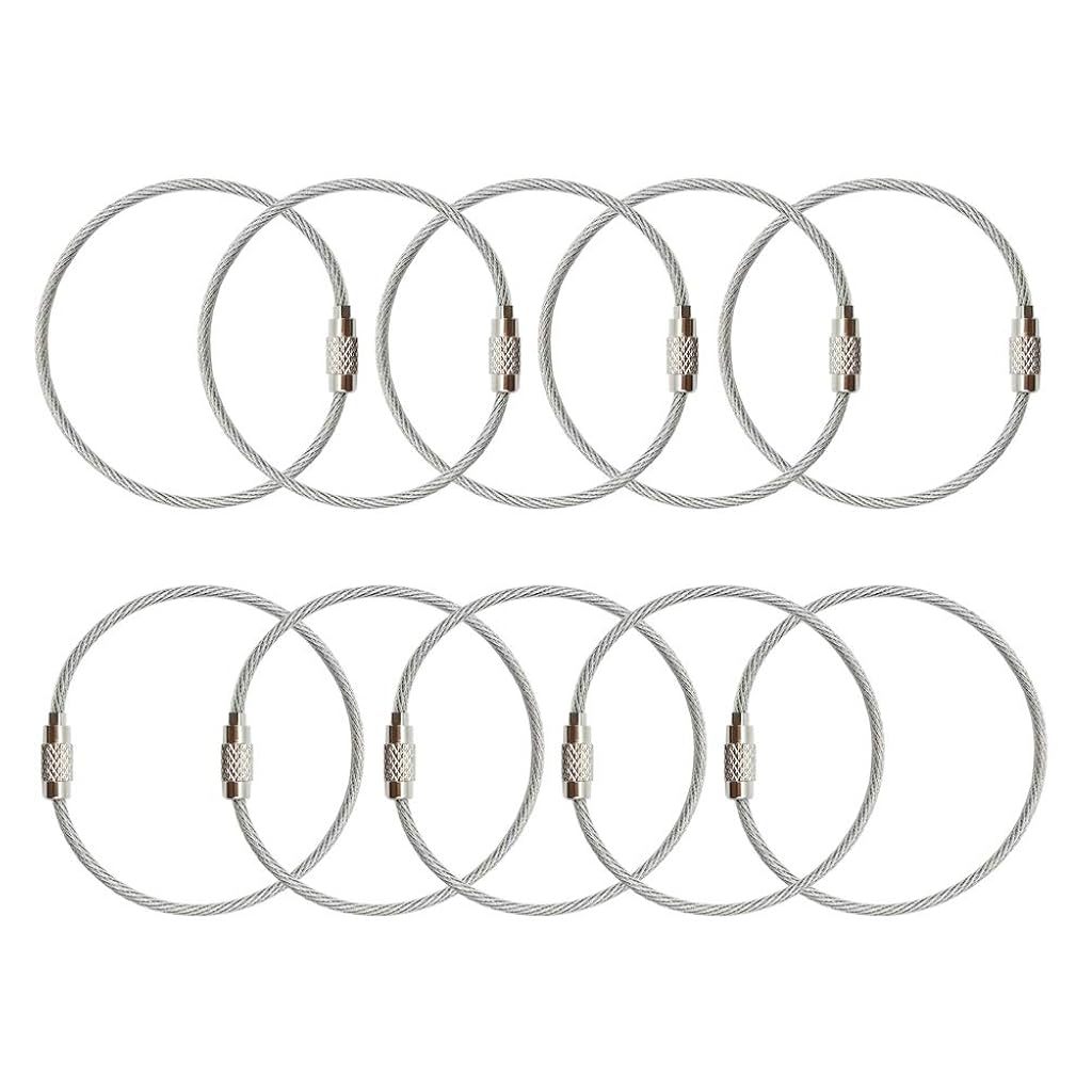 ZIBUYU® 10Pack Wire Keychains