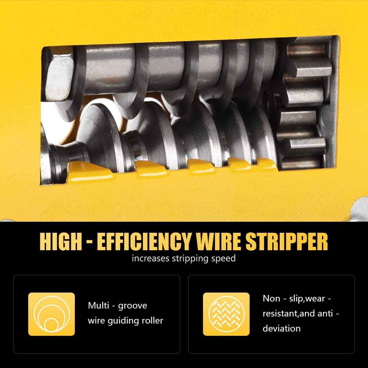 Serplex Wire Stripper Machine for 0.5–17mm Cables with 6 Slots and 5 Carbide Blades | Manual & Drill Operation
