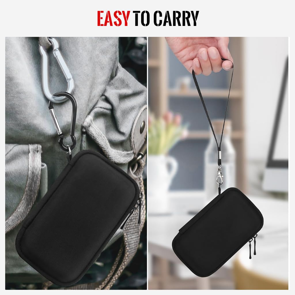 ZORBES Hard Carrying Case for Samsung T5 EVO 2TB 4TB 8TB with EVA Shell & Mesh Pocket