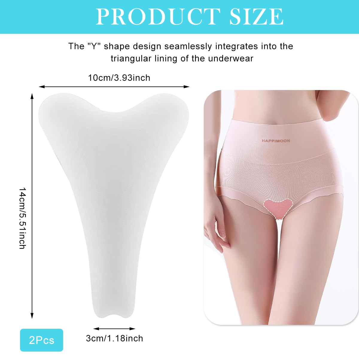 HANNEA Camel Toe Concealers for Swimwear with Waterproof Adhesive Silicone Pads | Reusable Pack of 2