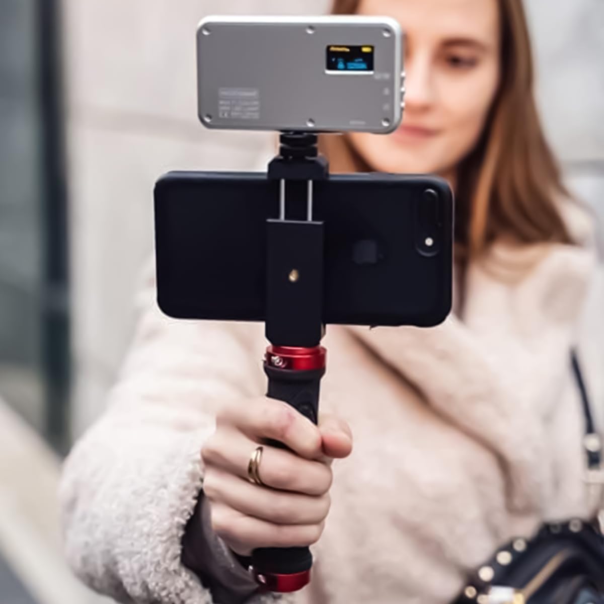 ZORBES Camera Handle Grip for Gimbal with Universal 1/4 inch Thread and Anti Slip Rubberized Design