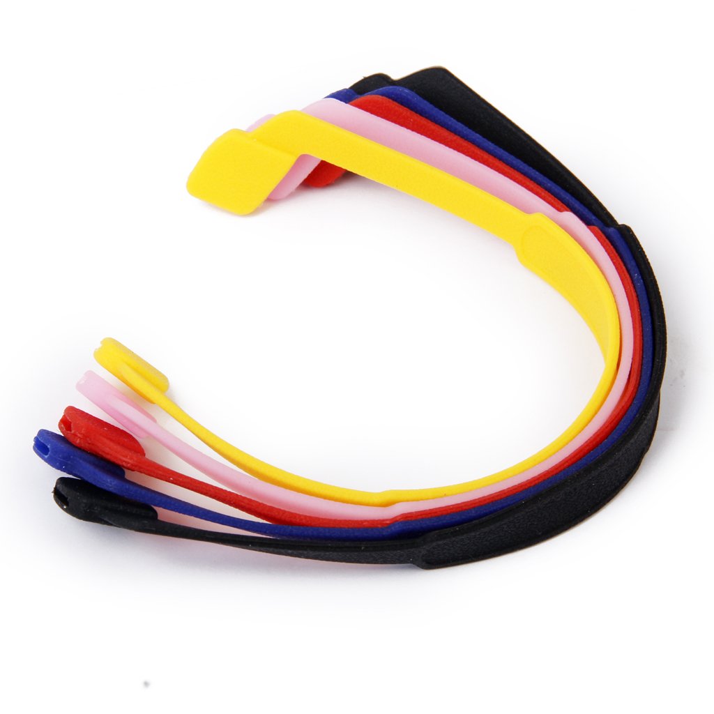 Phenovo Kids Spectacle Glasses Strap for Secure Attachment with Stretchy Silicone Band 3 PC Multicolor