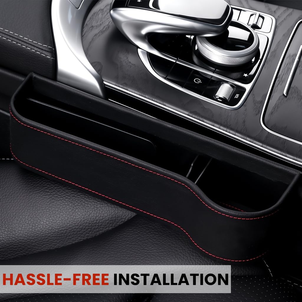 Zibuyu Car Seat Gap Filler Organizer with Cup Holder for Front Console Storage | Space-Saving Design to Keep Essentials Within Reach