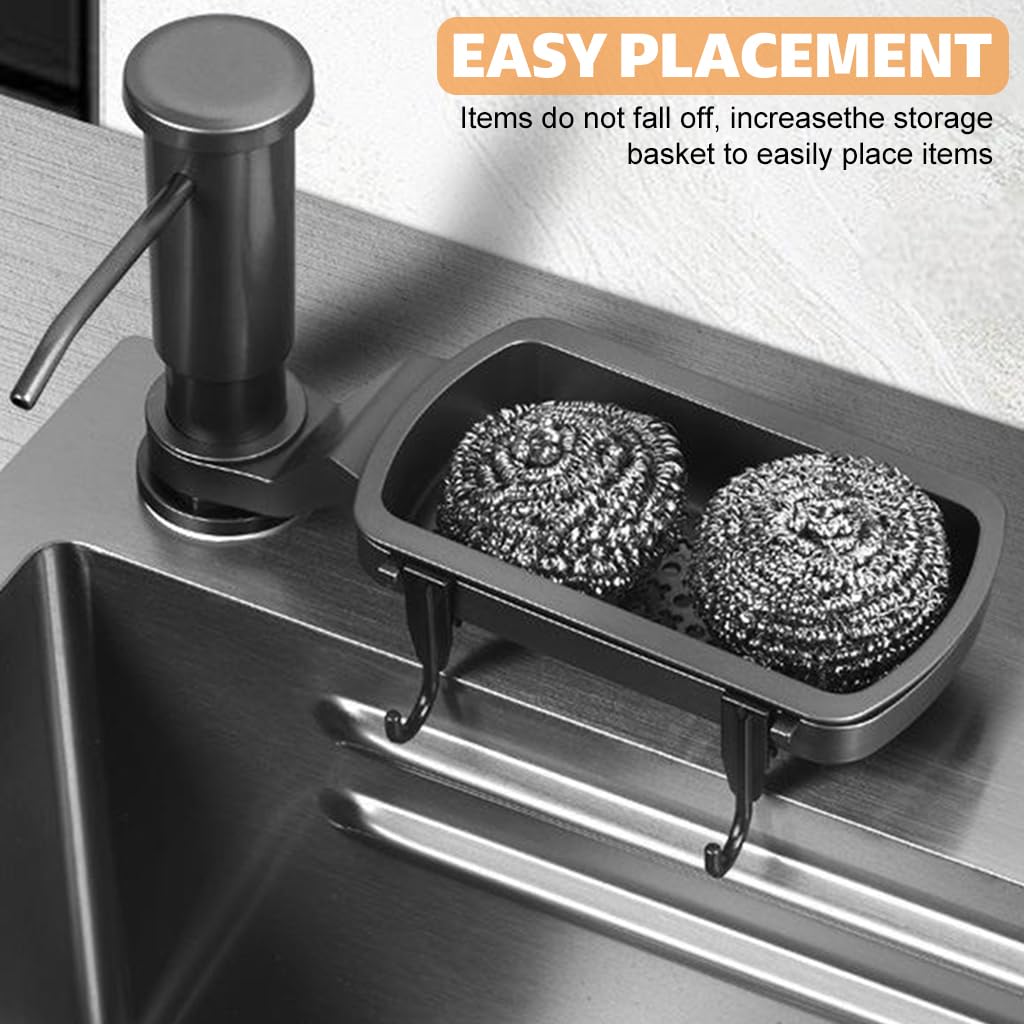 Supvox Soap Dispenser for Kitchen Sink with 3.3ft Extension Tube featuring 2 in 1 Pump | ABS Countertop Design