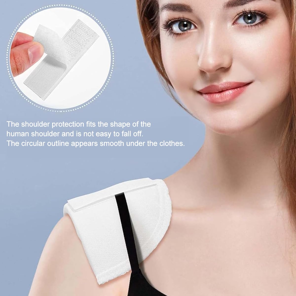 HANNEA Shoulder Pads 2 Pair Set for Blazers featuring 0.59 in Thickness Sponge | No Sew Anti Slip Design