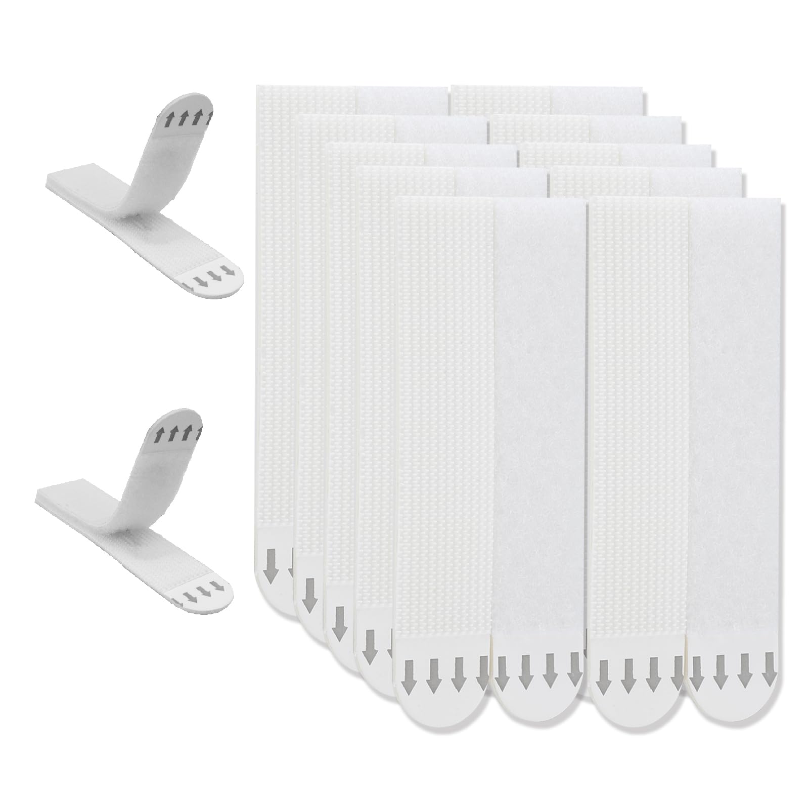 Serplex® Picture Hanging Strips Heavy Duty, 12-Pairs(24 Strips) Sticky Picture Hangers for Walls No Damage Wall Picture Hangers Without Nails Refill Adhesive Poster Strips, White
