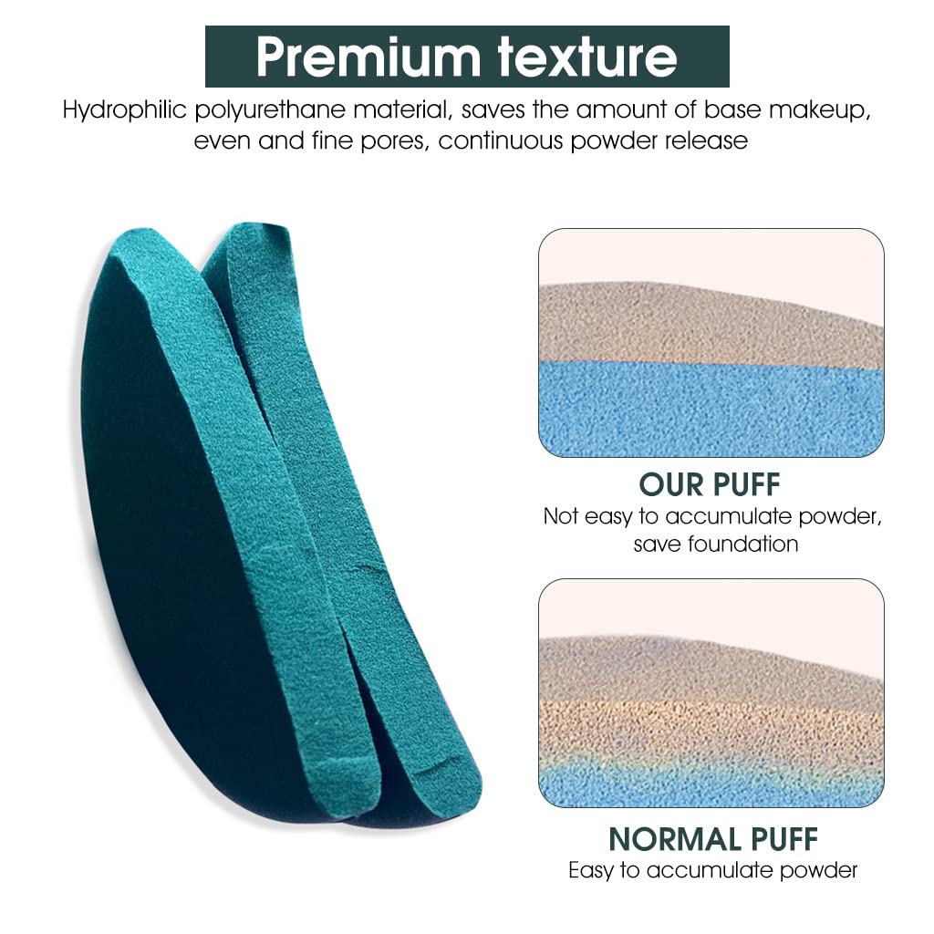 MAYCREATE Triangle Powder Puff Set for Wet and Dry Makeup with 7Pcs Non Latex Sponges