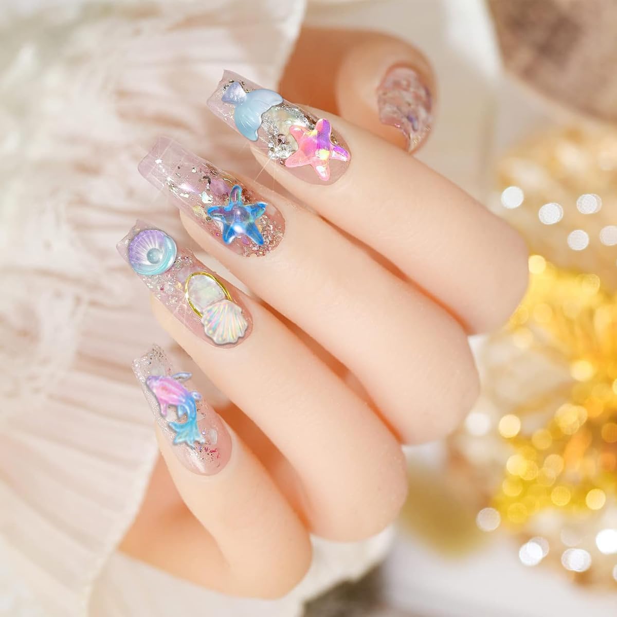 MAYCREATE Halloween Nail Art Stickers for Spooky Designs with 12 Sheets Glow Effect | Self Adhesive 3D Decals for Women and Girls