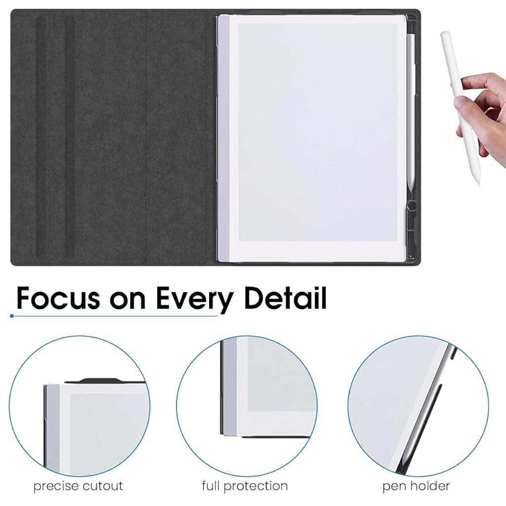 ZORBES® Case for Remarkable 2 Paper Tablet Protective Case for Remarkable 2 Cover Adjustable Viewing Angles & Pen Holder Design, Sleek Folding Cover for Remarkable Tablet 2 10.3