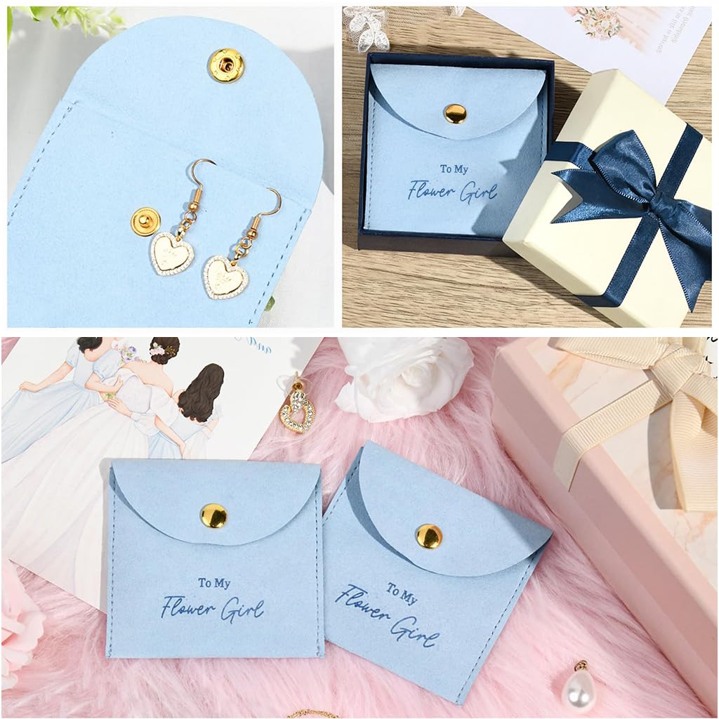 SANNIDHI® Jewelry Bags Bridesmaid Gifts Set of 6