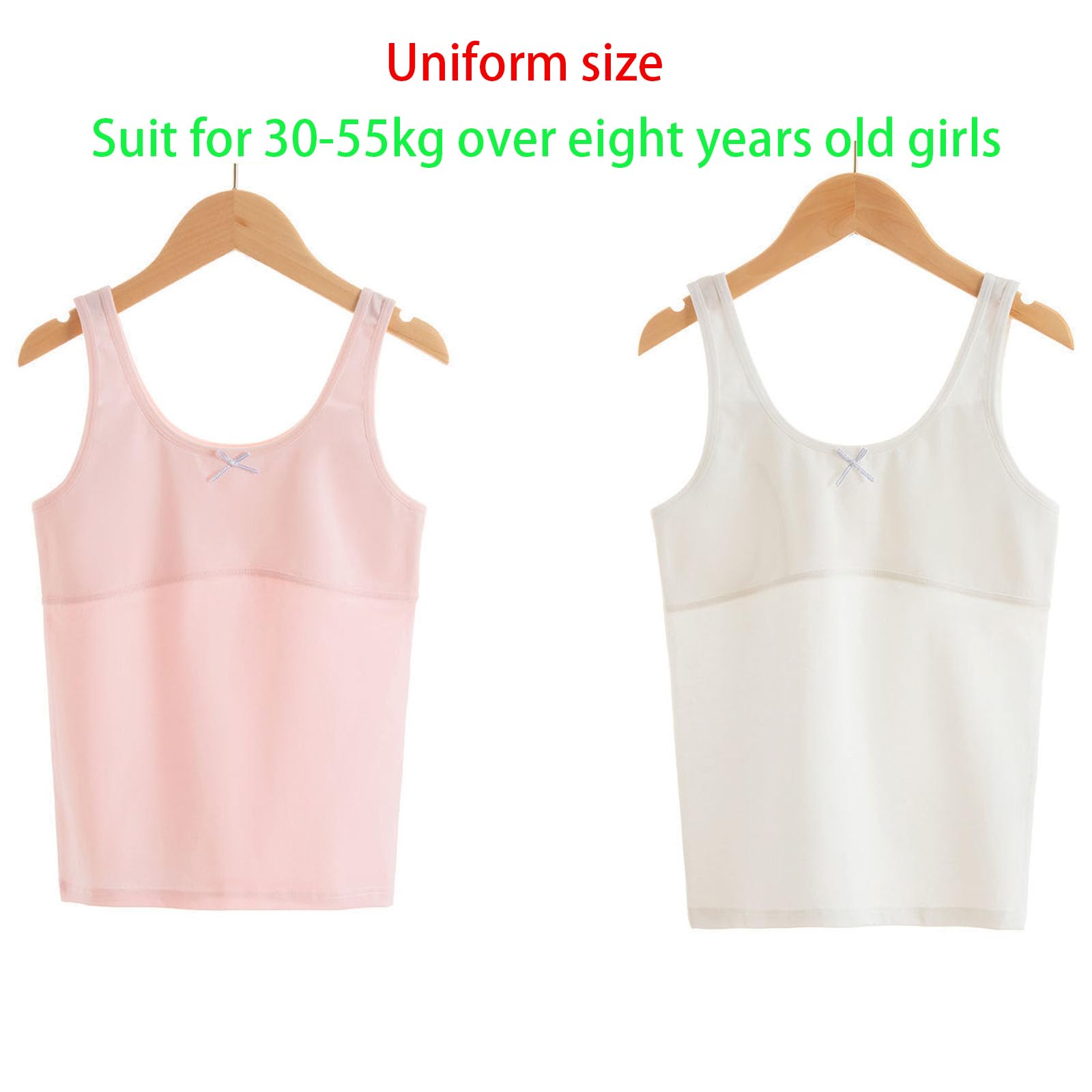 SNOWIE SOFT Camisole for Girls 2pcs Set with Soft Cotton Spandex Fabric | Comfortable Inner Wear
