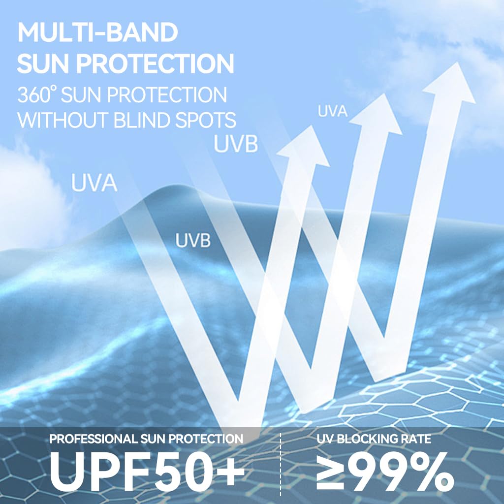 Venzina Men's UPF 50+ Outdoor Sun Hoodie for Hiking with Breathable Mesh and 4-Way Stretch | Quick-Dry Windbreaker Jacket