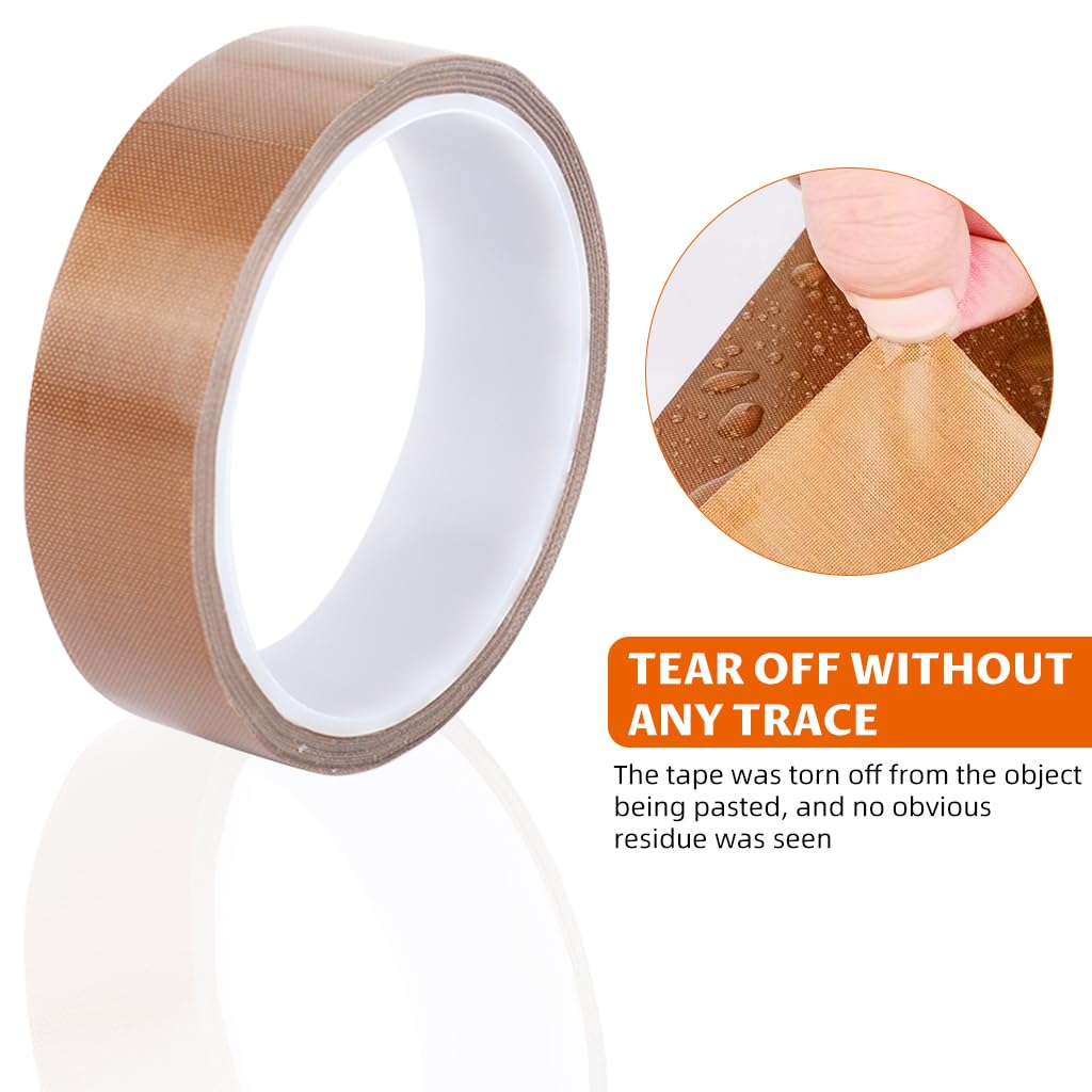 Serplex PTFE Coated Fiberglass Tape 25mm x 10m for Heat Sealing and 3D Printer Beds | Non Stick Surface