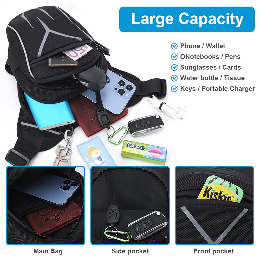 GUSTAVE Thigh Bag for Bikers with Quick Release Buckle and 10×16×20cm Multi Pockets | Waterproof Oxford for Outdoor Riding