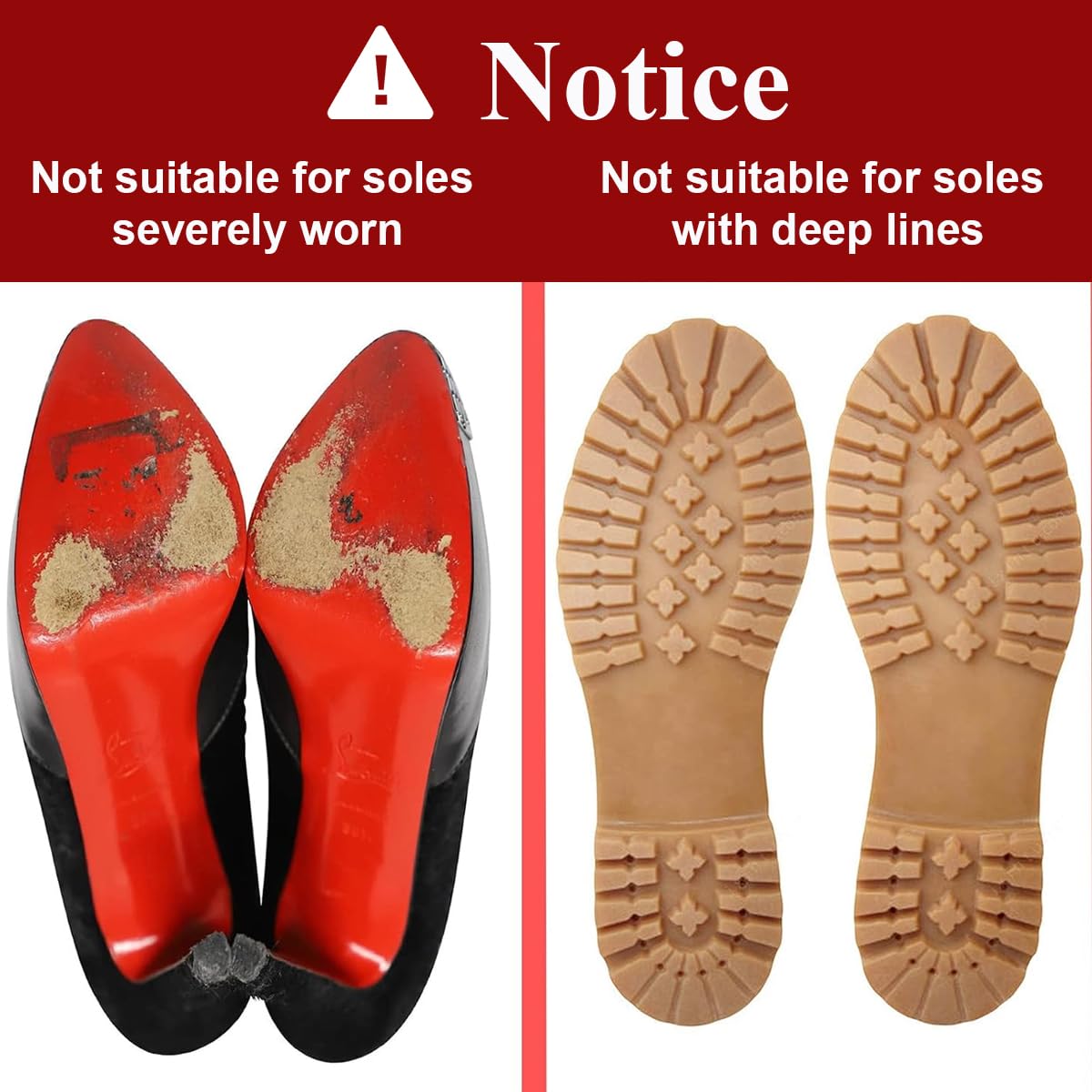 PALAY Sole Protector for High Heels with Self Adhesive PVC Film 10x200cm | Transparent Anti Slip Design