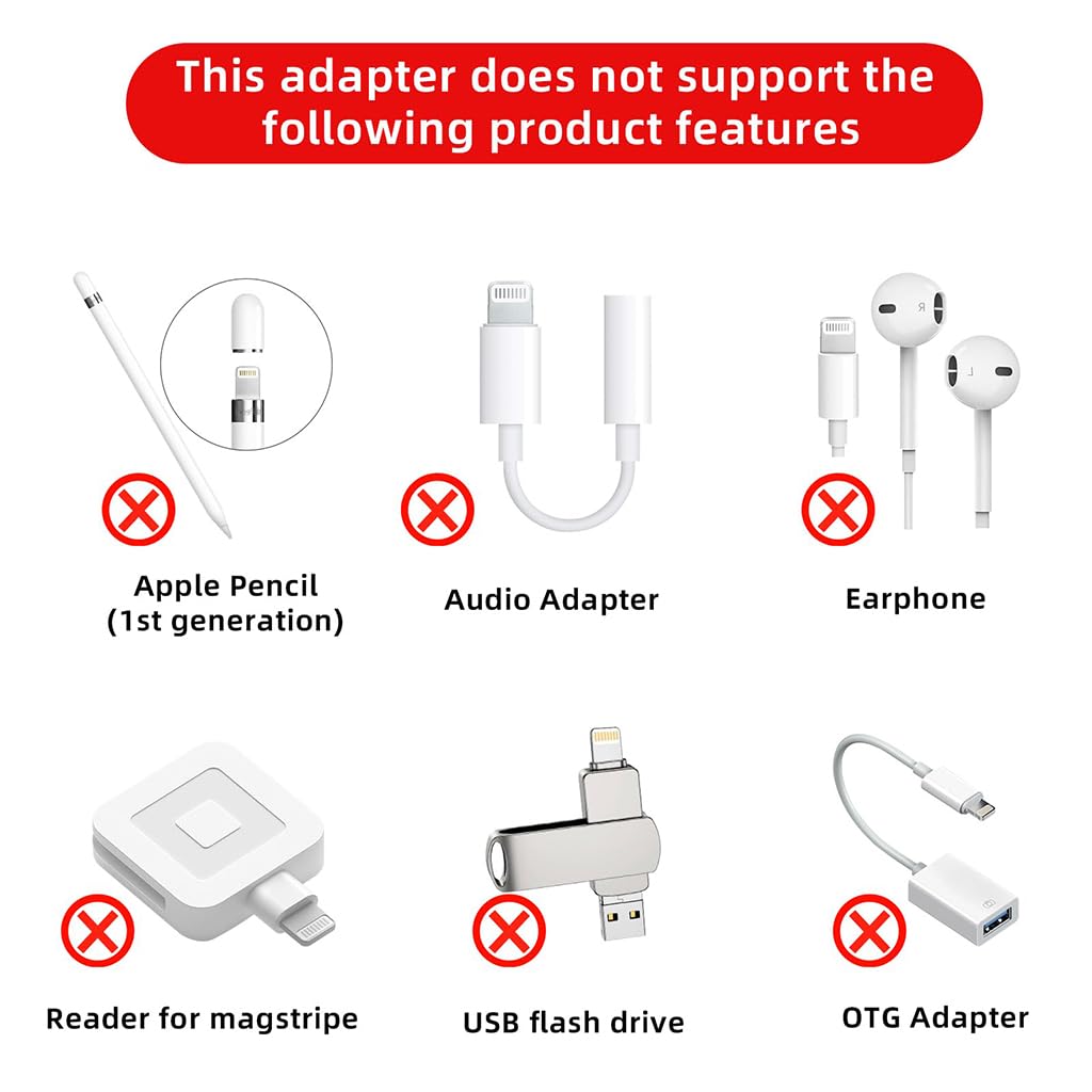 Verilux Type C to Lightning Connector for iPhone and iPad featuring 480Mbps data transfer | with lanyard holes