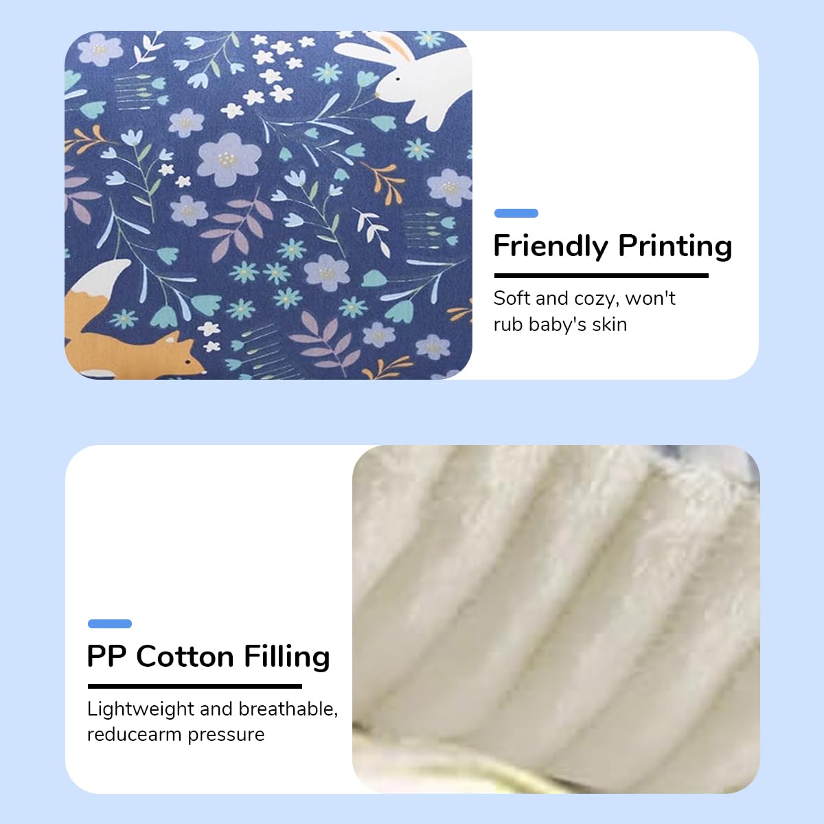 Breastfeeding Baby Pillow for Mother Arm Support featuring Soft Cotton Fabric 23x18cm