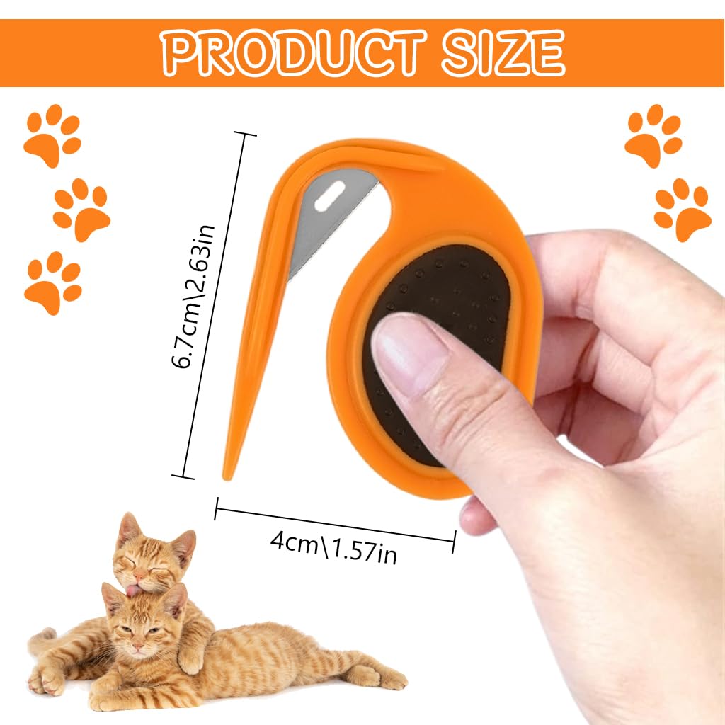 Qpets® Pet Knotting Comb for Dog, Dog Comb Pet Grooming Brush Cat Combs Dematting Tools  Knotting Comb for Cats No Hurt Dogs Brush for Hair Remover