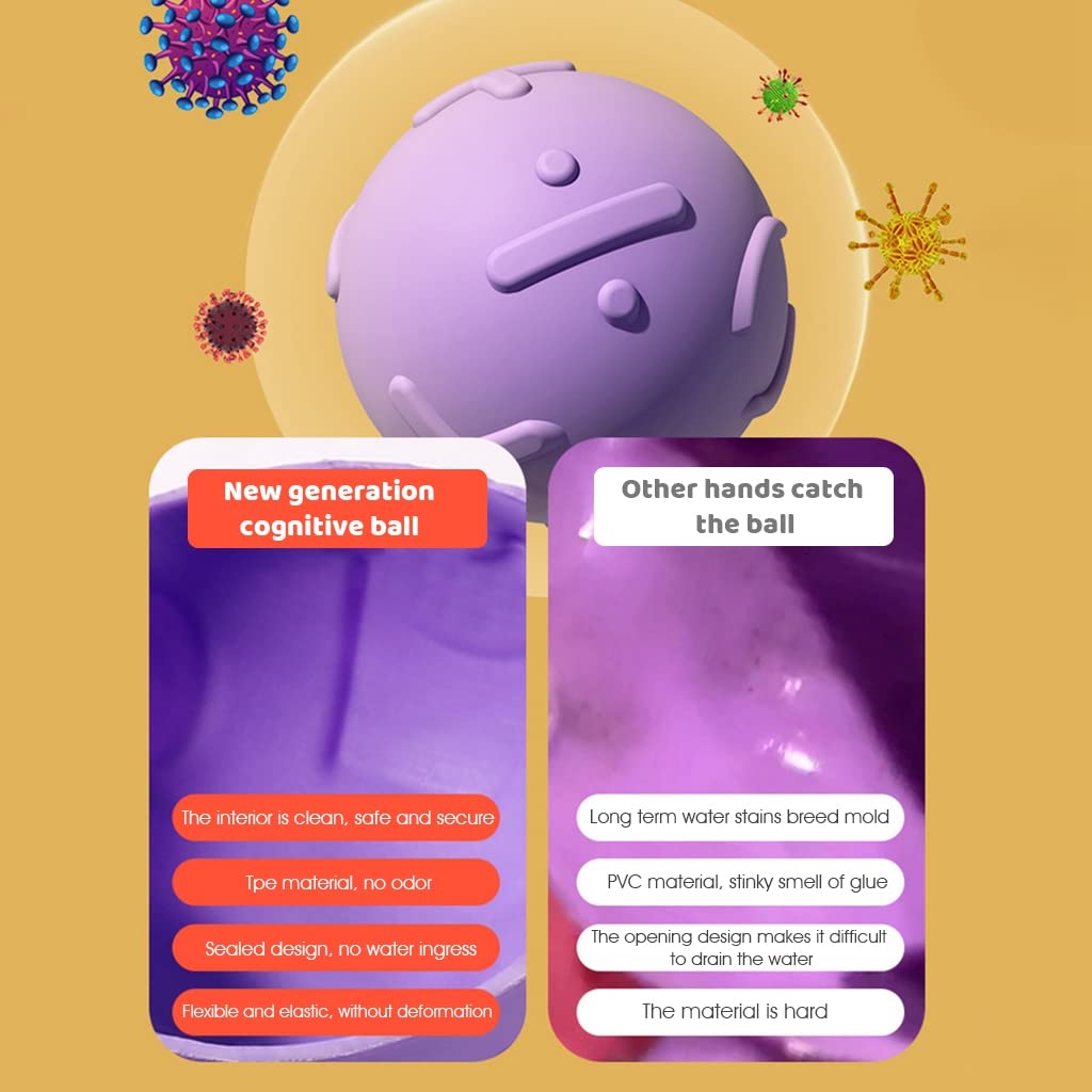 PATPAT Squeeze Ball Toys for Baby Sensory Play with 6 Color Balls and Flash Cards | Visual Development