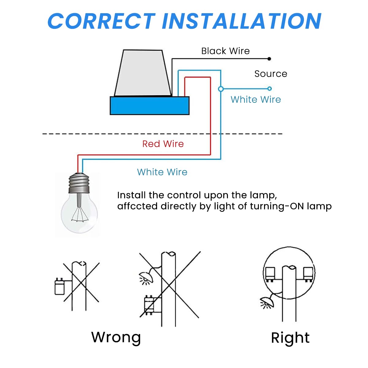 HASTHIP® 5Pcs Light Sensor System Component AC 220V Photocell Light Sensor Switch Waterproof Light Sensor DIY Modification Switch Sensor for Ceiling Light, Porch Light, Street Light, Pathway Light