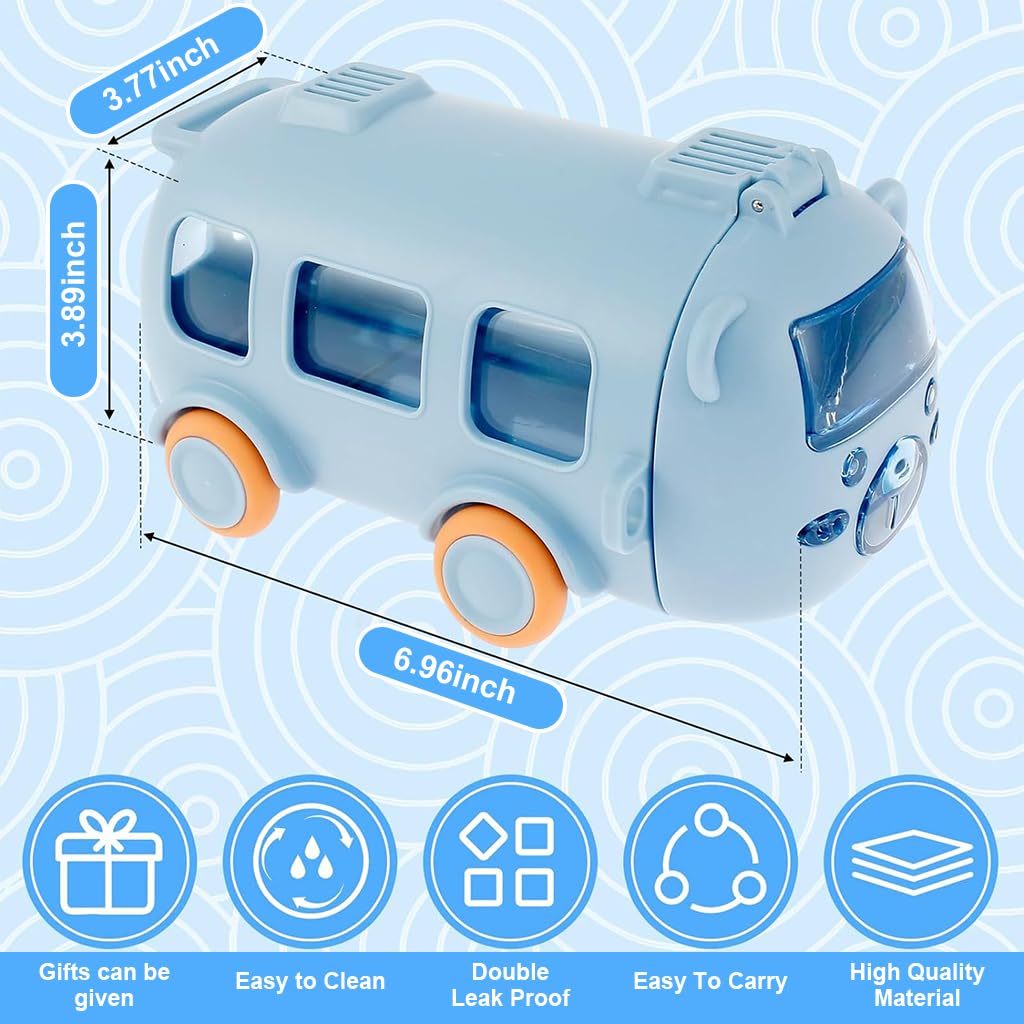 SNOWIE SOFT Water Bottle for Kids with Integrated Silicone Straw and 500ml Capacity | BPA-Free School Bottle with Shoulder Strap