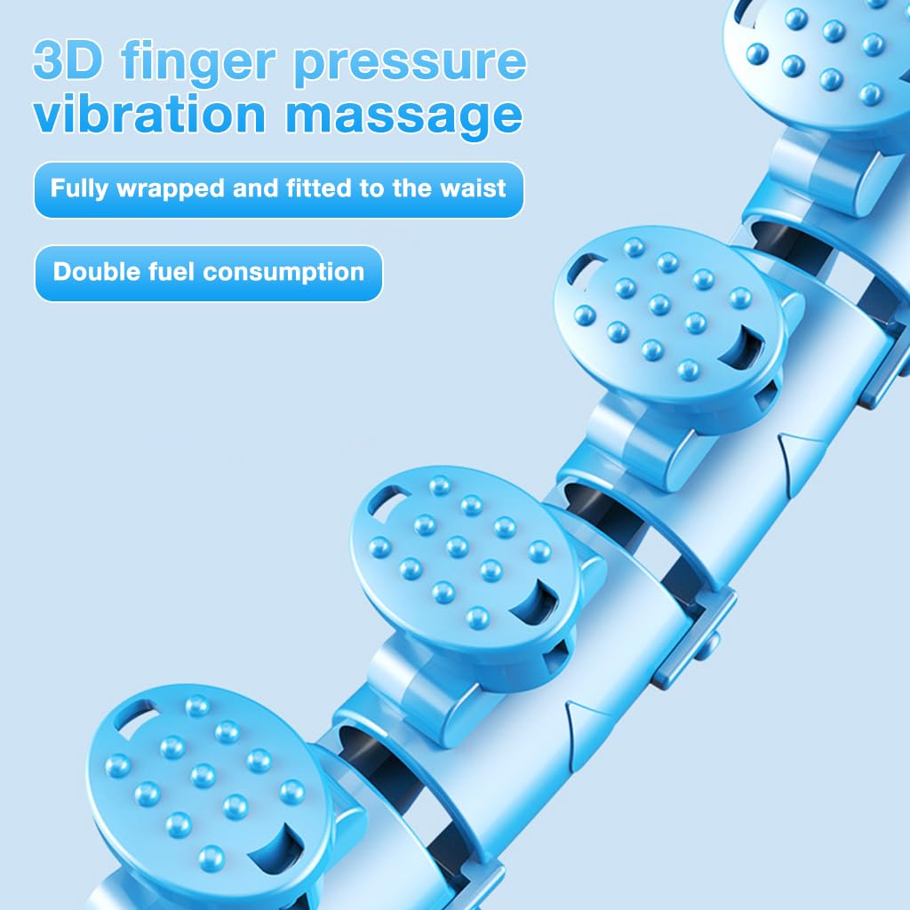 Proberos Smart Weighted Hula Hoop for Core Training with 30 Detachable Knots ABS Ring | Fitness Workout for Adults