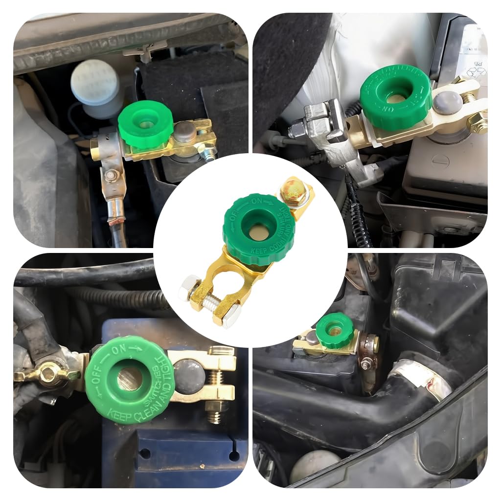 STHIRA Car Battery Cut Off Switch for 12V Vehicles with 0.59–0.67in Top Post | Power Control & Anti Theft