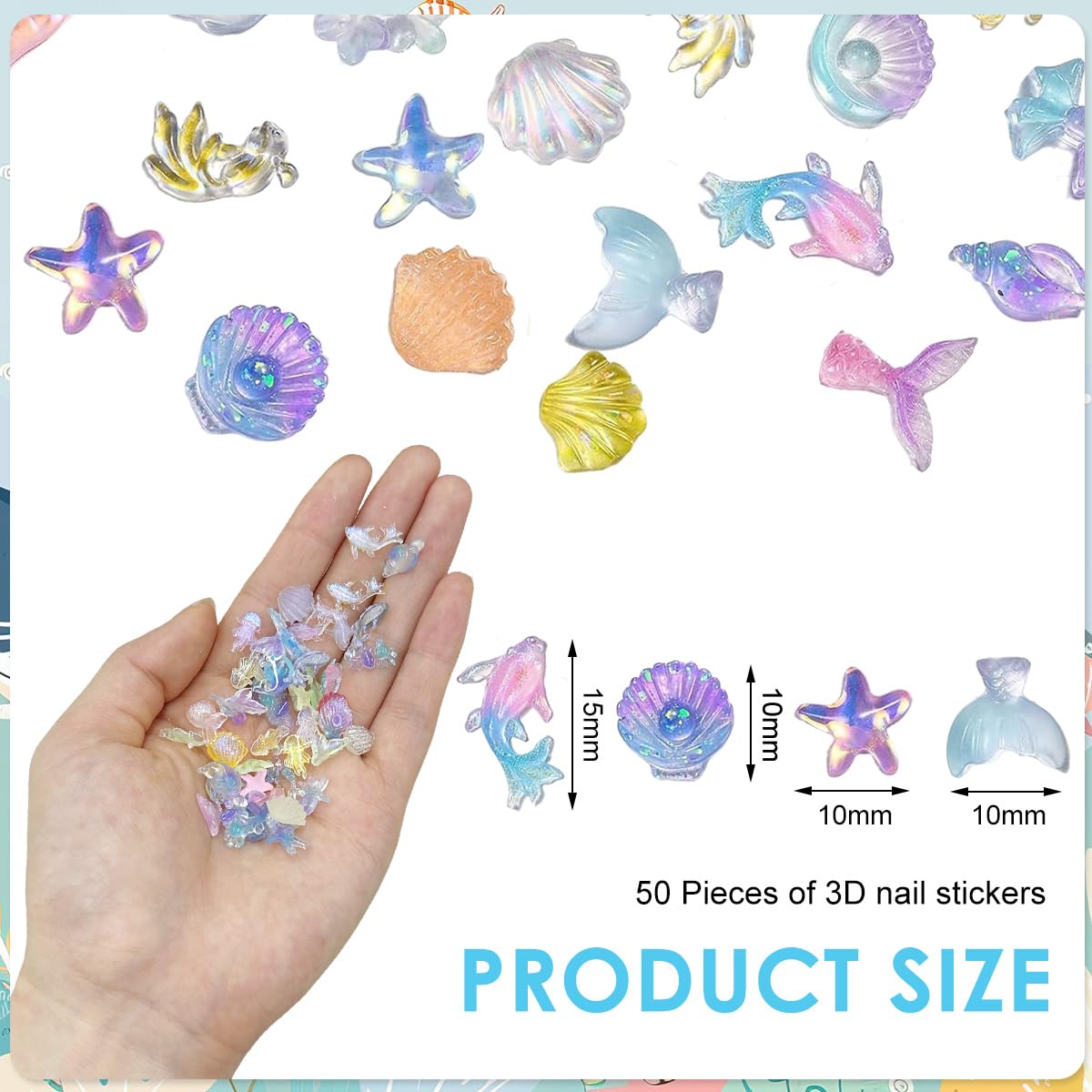 MAYCREATE Halloween Nail Art Stickers for Spooky Designs with 12 Sheets Glow Effect | Self Adhesive 3D Decals for Women and Girls