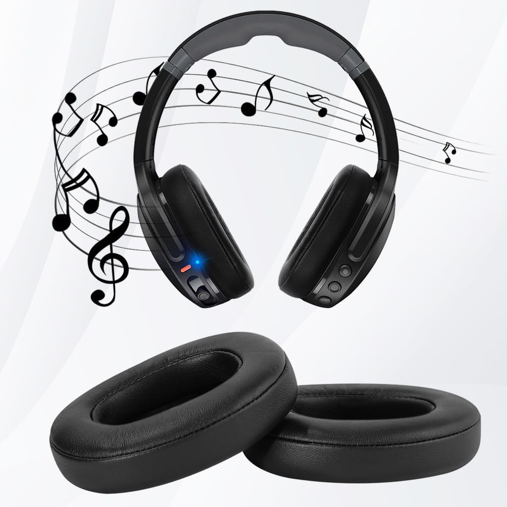 ZIBUYU arPads Cushions for Skullcandy Crusher Evo and Hesh 3 featuring Memory Foam Comfort | Noise Isolation Replacement Earpads