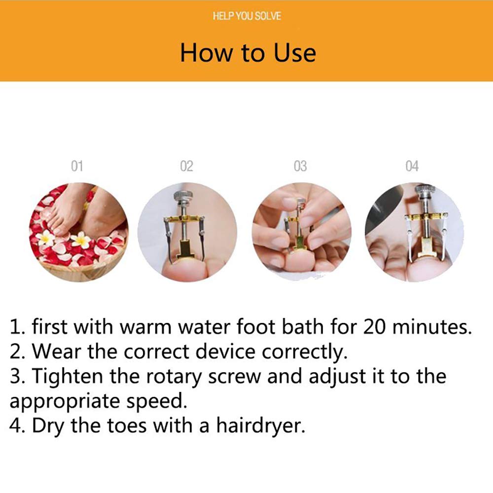 MAYCREATE Toe Nail Correction Tool for Pedicure and Manicure 6pcs Set with Lever Mechanism | Stainless Steel Clippers and Nippers