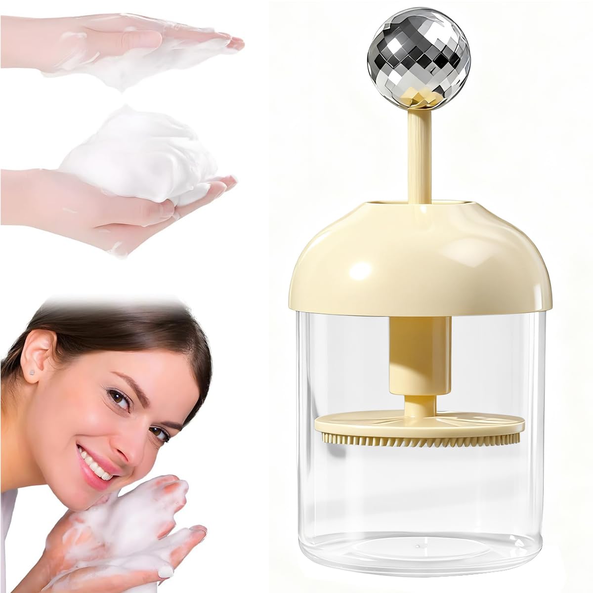 MAYCREATE Face Wash Foams Maker for Gentle Facial Cleansing with Rich Bubble Creation