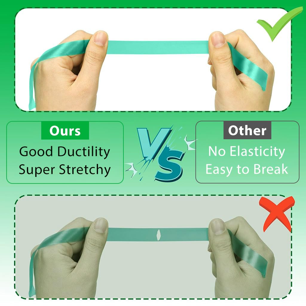 HASTHIP Gardening Twist Ties Roll for Plant Support featuring 150 ft PVC Tape in Green | Ideal for Tomato and Tree Training