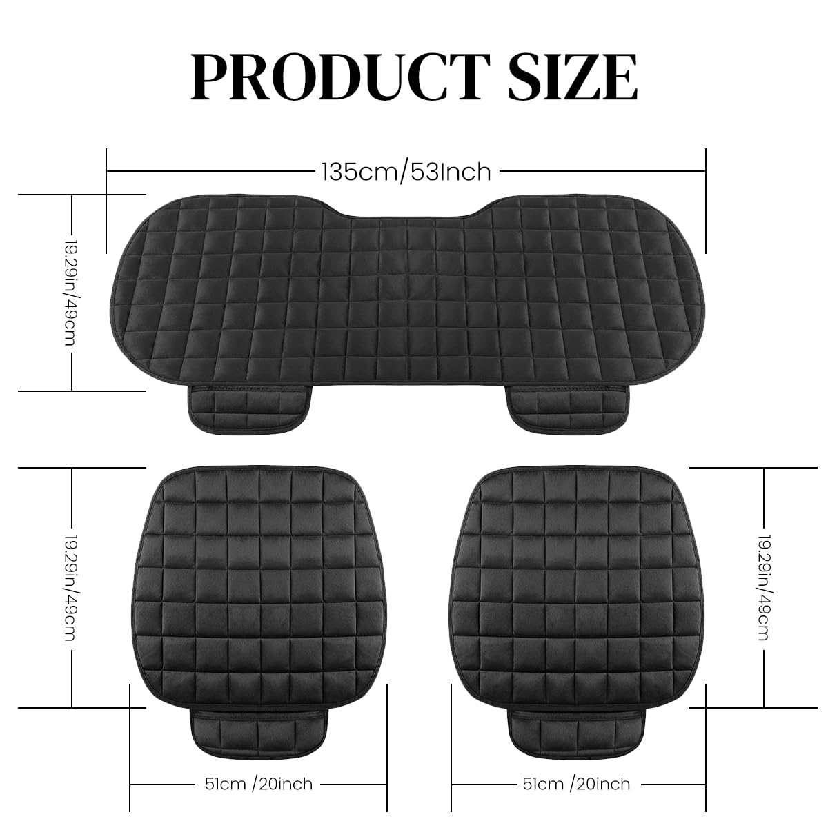 STHIRA Car Seat Cushion for Long Drives with Non Slip Grip and Ultra Soft Memory Foam | Universal Fit