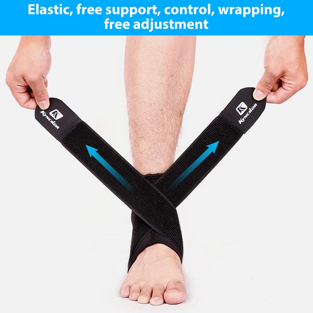 PROBEROS Ankle Compression Brace for Injury Prevention with Adjustable Support Strap | Breathable Pain Relief for Men and Women