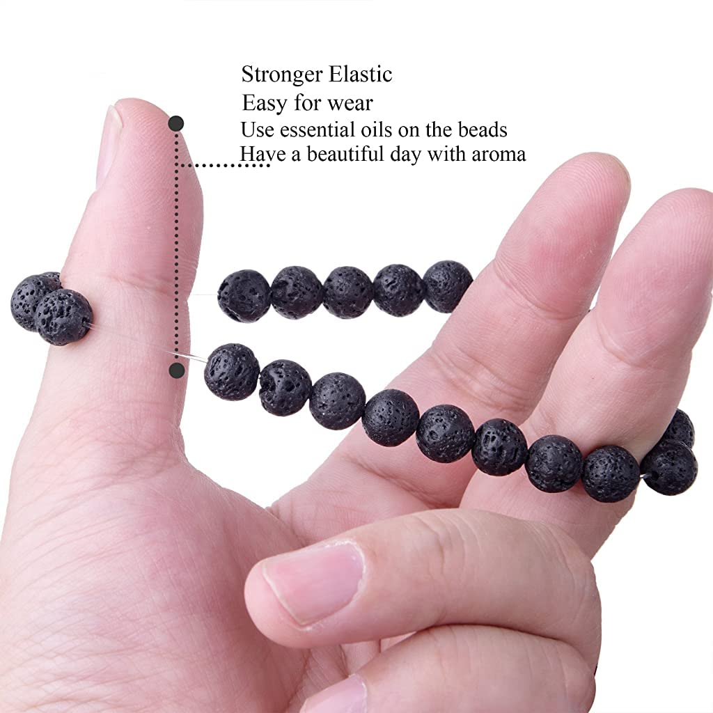 Zibuyu Bracelet Set for Yoga and Daily Wear featuring 4 Natural Stone Beads | Unisex Gift