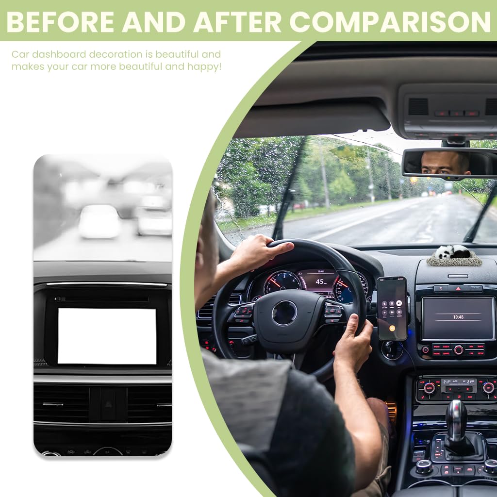 Zibuyu Panda Car Ornament for Dashboard and Desk featuring Cute Figurine | Gift Decor