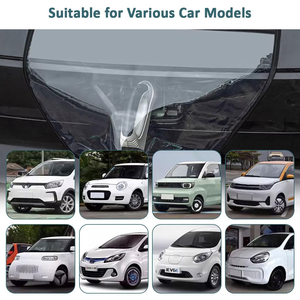 STHIRA Magnetic Waterproof EV Charger Cover for Electric & Hybrid Vehicles featuring Clear 60x50cm Design