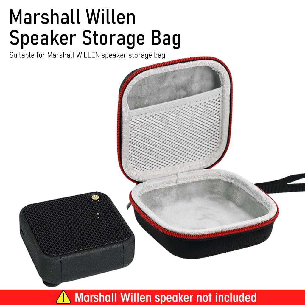 ZEITEL Carrying Case for Marshall Willen Speaker with Hand Strap and Anti Scratch EVA | 3PCS Set