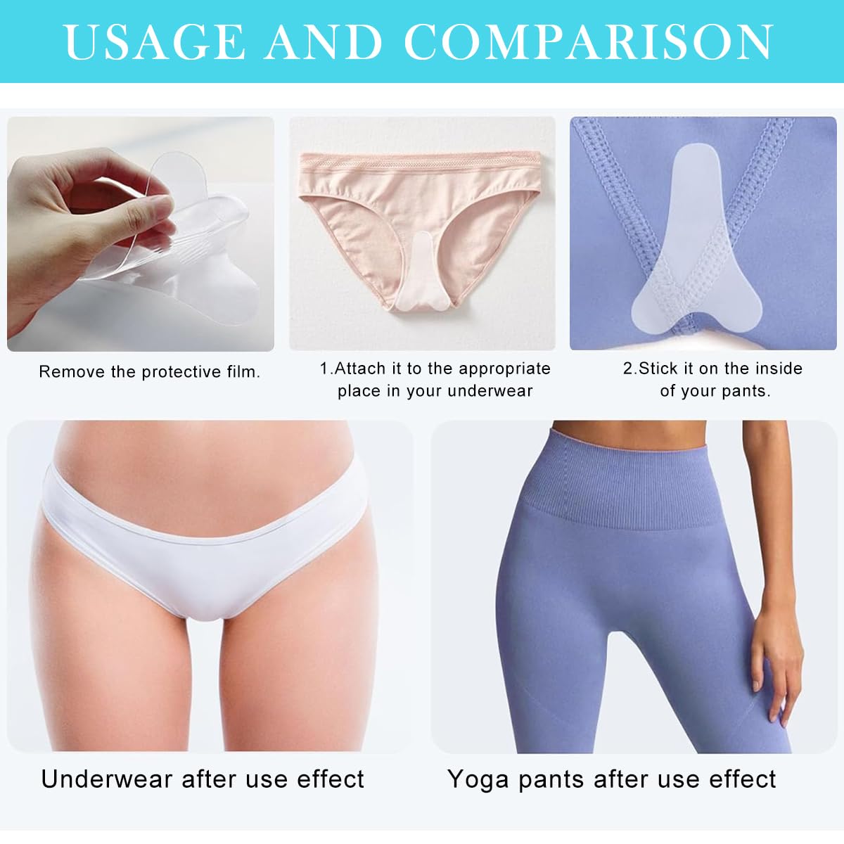 HANNEA Camel Toe Concealers for Swimwear with Waterproof Adhesive Silicone Pads | Reusable Pack of 2