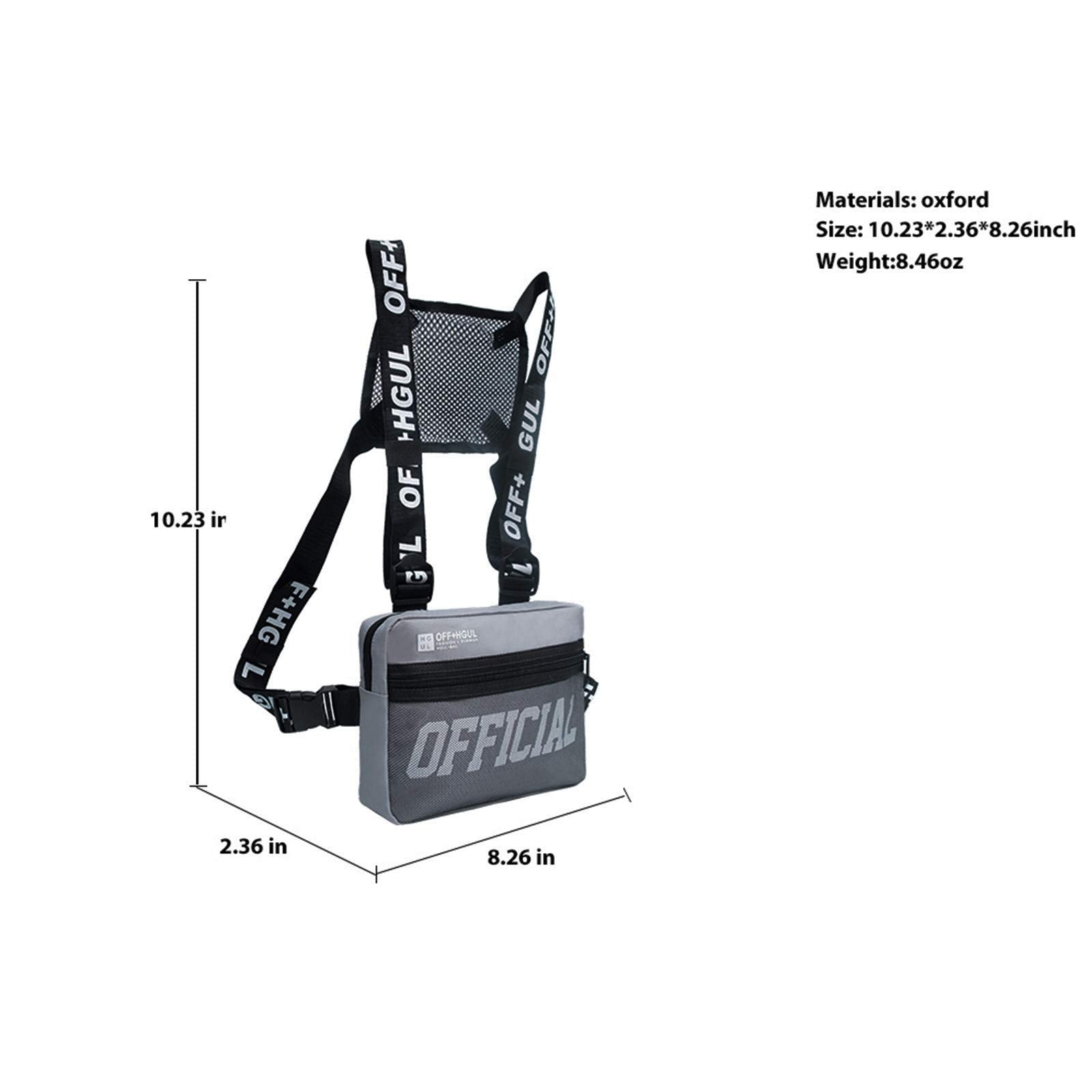 GUSTAVE backpack for outdoor and urban use with 8 ltrs capacity featuring waterproof oxford cloth | 30x5x24 cm multi pocket storage