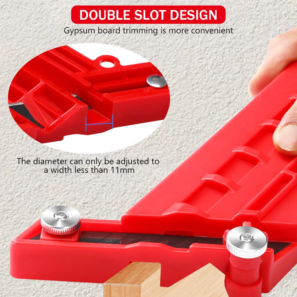 Serplex Wood Edge Trimmer with 10 Blades featuring 45 Degree V Shaped Chamfer Cutter for Woodworking Projects