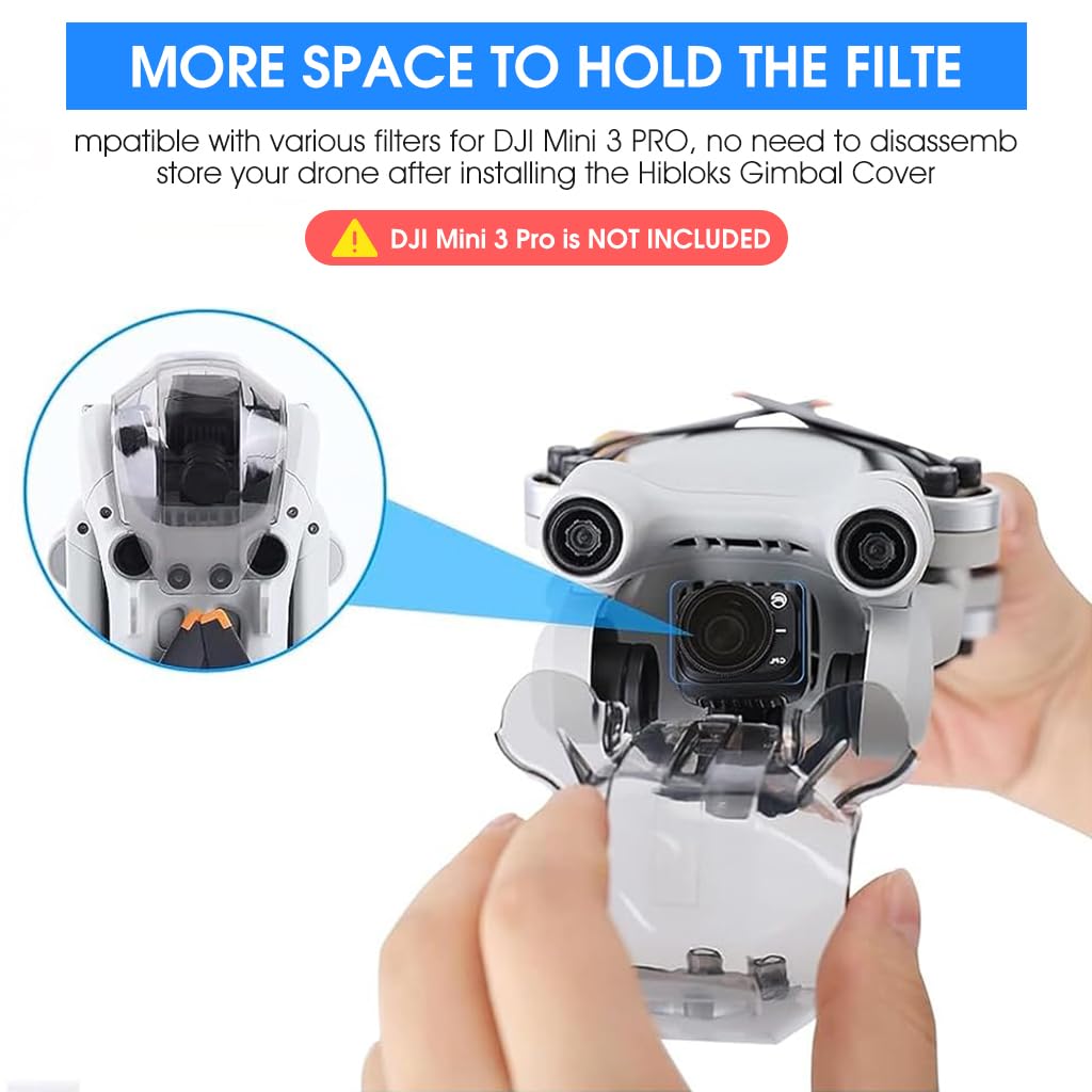 ZORBES Gimbal Cover Lens Protector for DJI Mini 3 Pro with One Second Snap On | ABS Shield