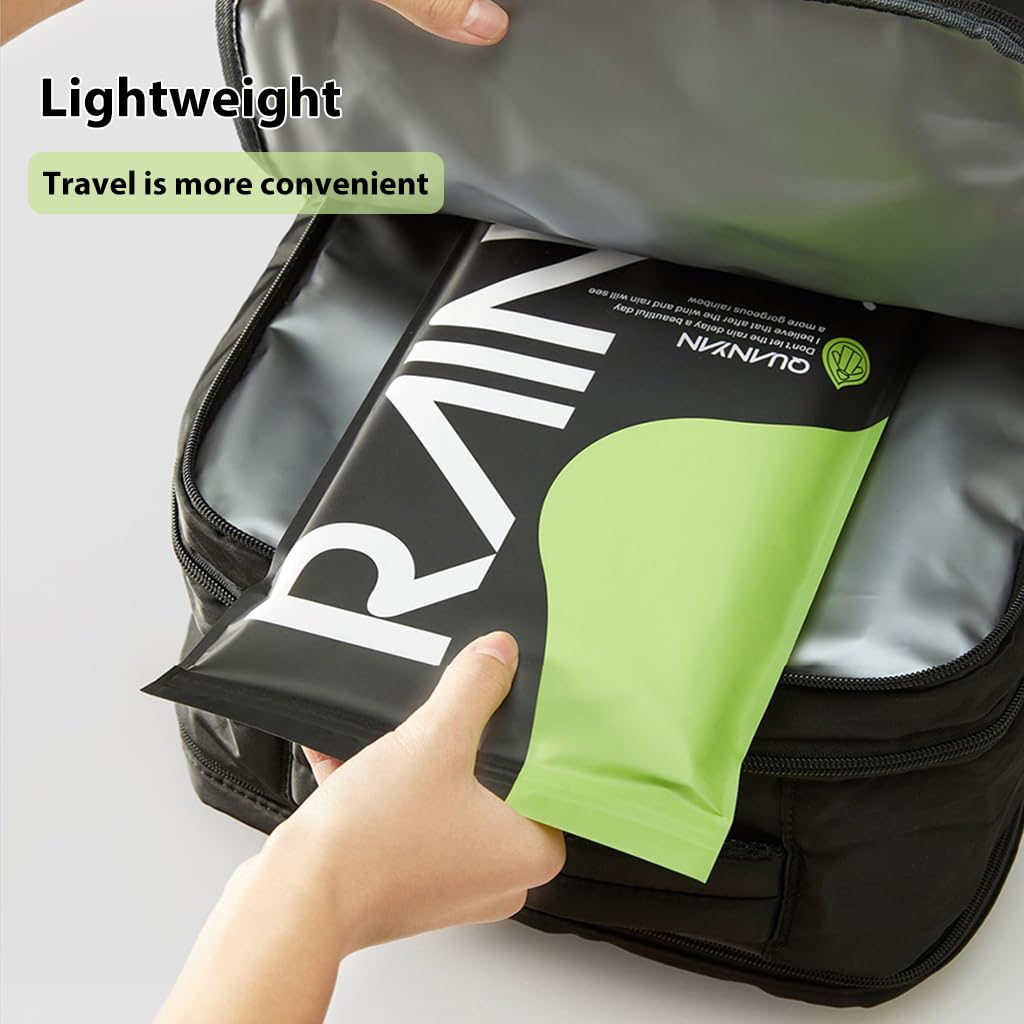 PALAY Rain Ponchos for Camping and Hiking with Snap Button Hood | 2Pcs EVA Waterproof Coat