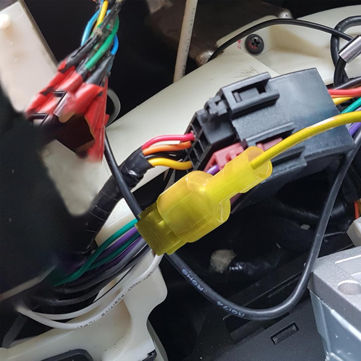 Serplex T Tap Wire Connectors Kit for Automotive Wiring with 120 pcs Nylon Insulated Terminals