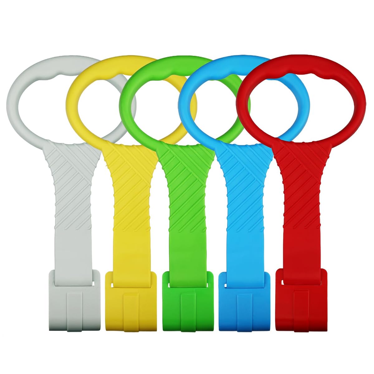 SNOWIE SOFT Baby Pull Up Ring for Crib with Snap Buckle & PP Handle | 5Pcs Set for 6–18 Months