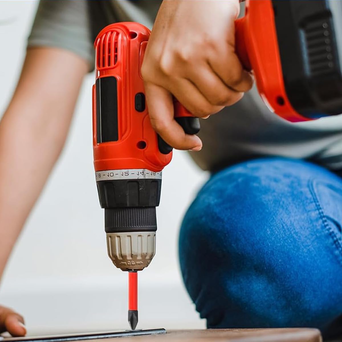 Serplex Screwdriver Bit Set for Impact Driver with Magnetic Non Slip Design and 12pcs S2 Steel | Includes 6 Length Bits and Quick Change Holder