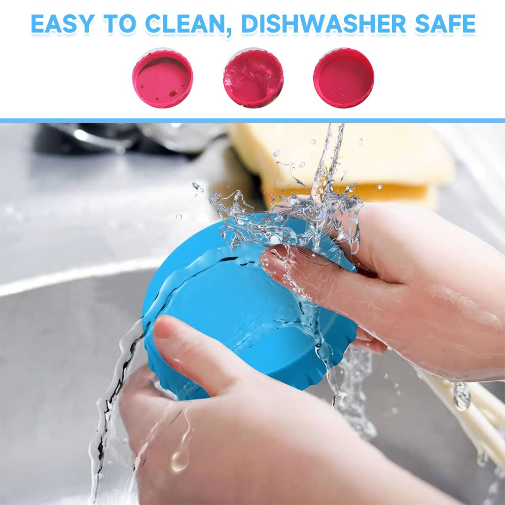 Supvox Silicone Can Lids for Soda and Beer with 2.5 in Universal Fit | 6 Color Set